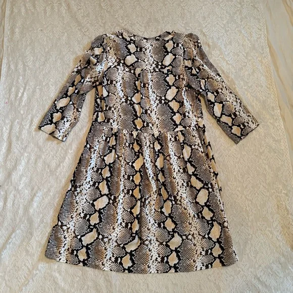Maeve by Anthropologie Juno Snakeskin V-neck dress - Picture 9 of 10